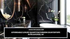 Quartz bathroom countertops in Milwaukee