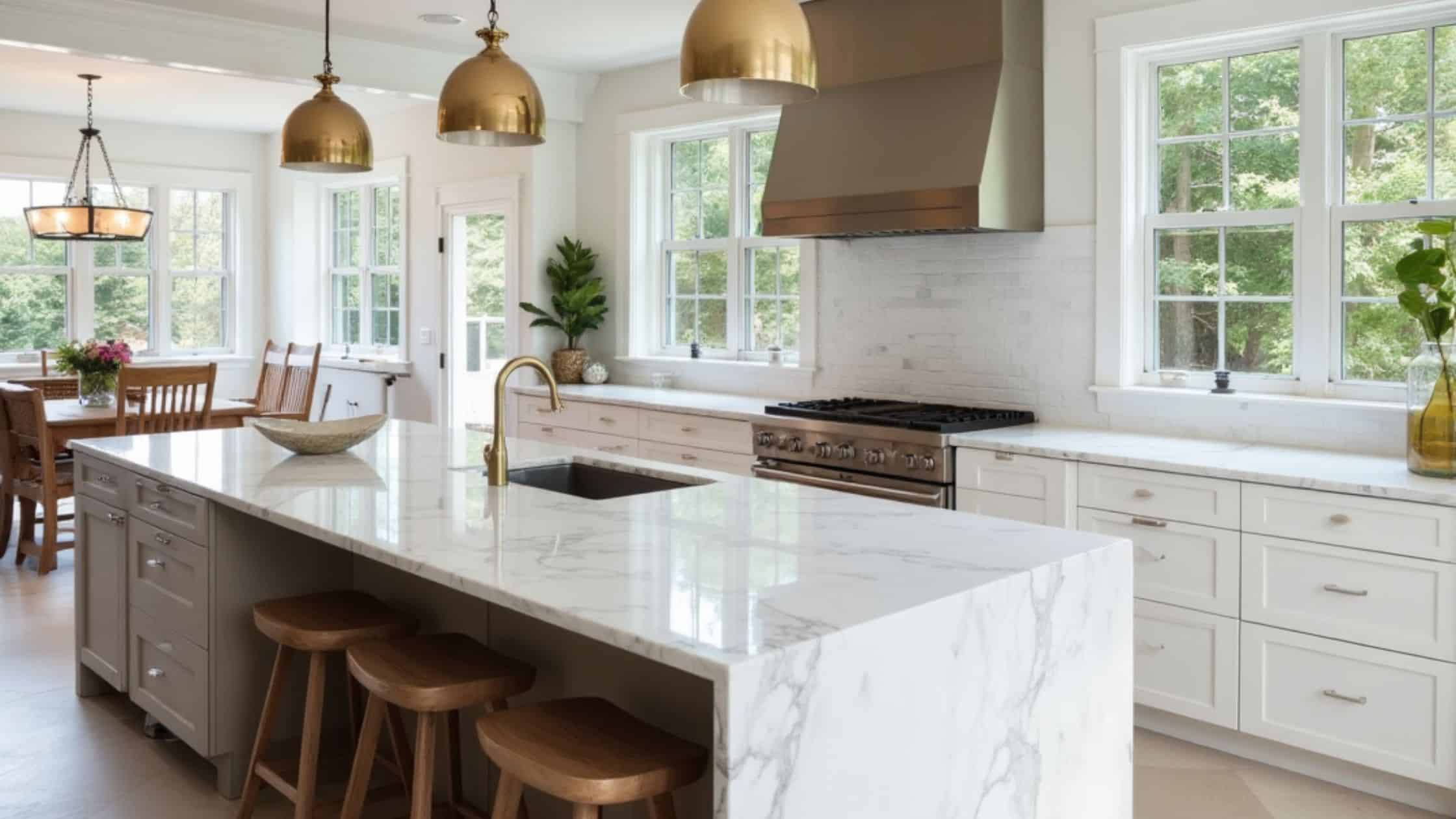 Quartz kitchen countertops in Milwaukee