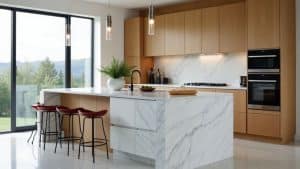 Quartz kitchen countertops in Milwaukee