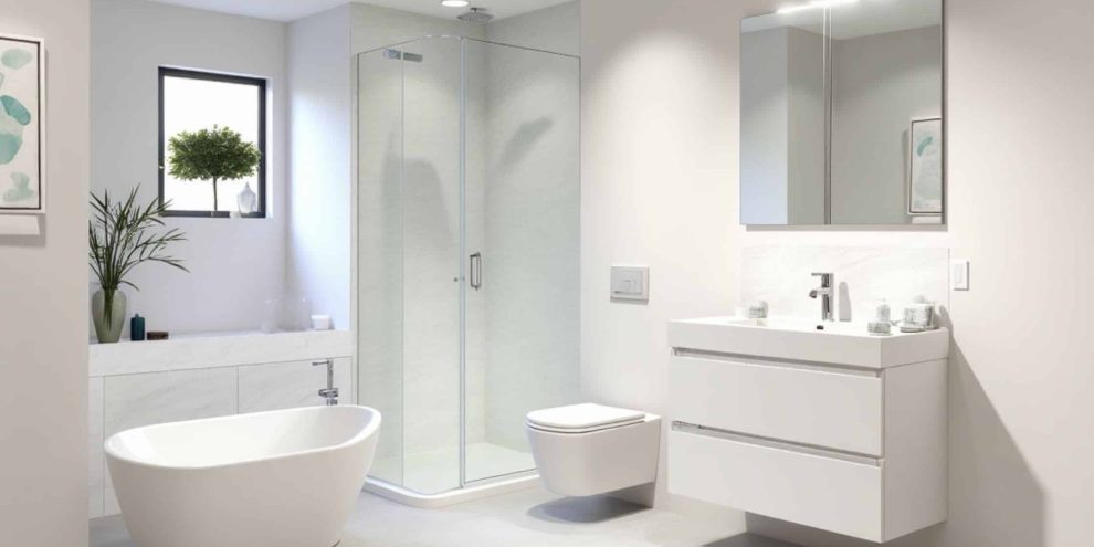 Quartz bathroom countertops in Milwaukee