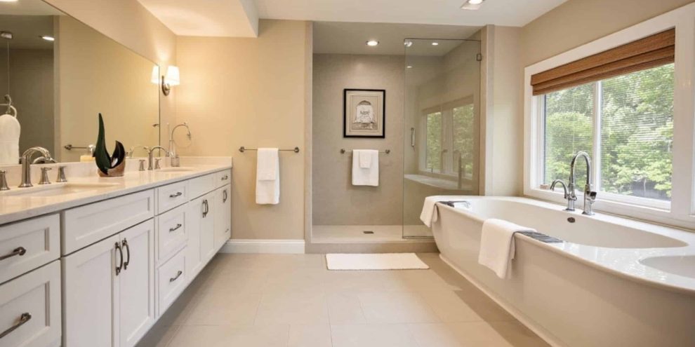 Quartz bathroom countertops in Milwaukee,