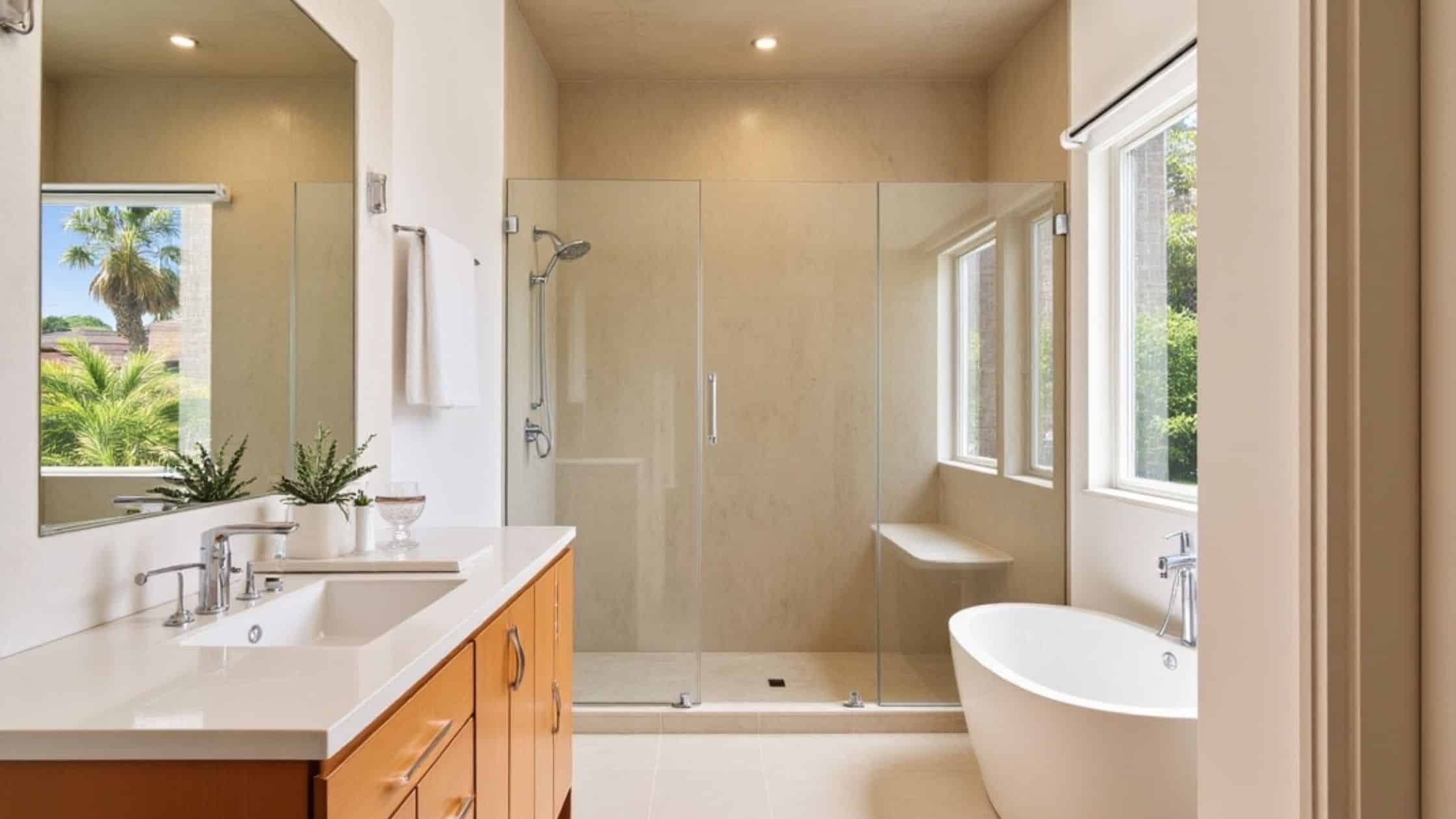 Quartz bathroom countertops in Milwaukee, WI