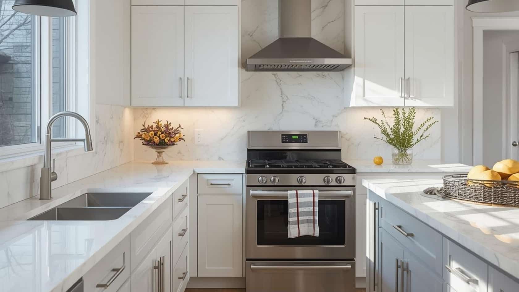 backsplash with countertops slab vs tile