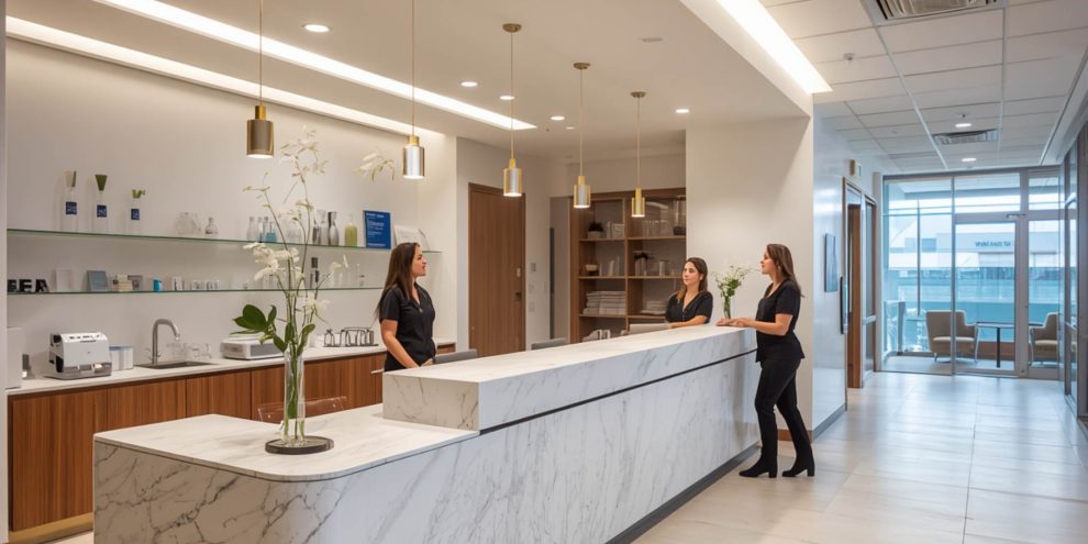 commercial countertops healthcare reception New Berlin