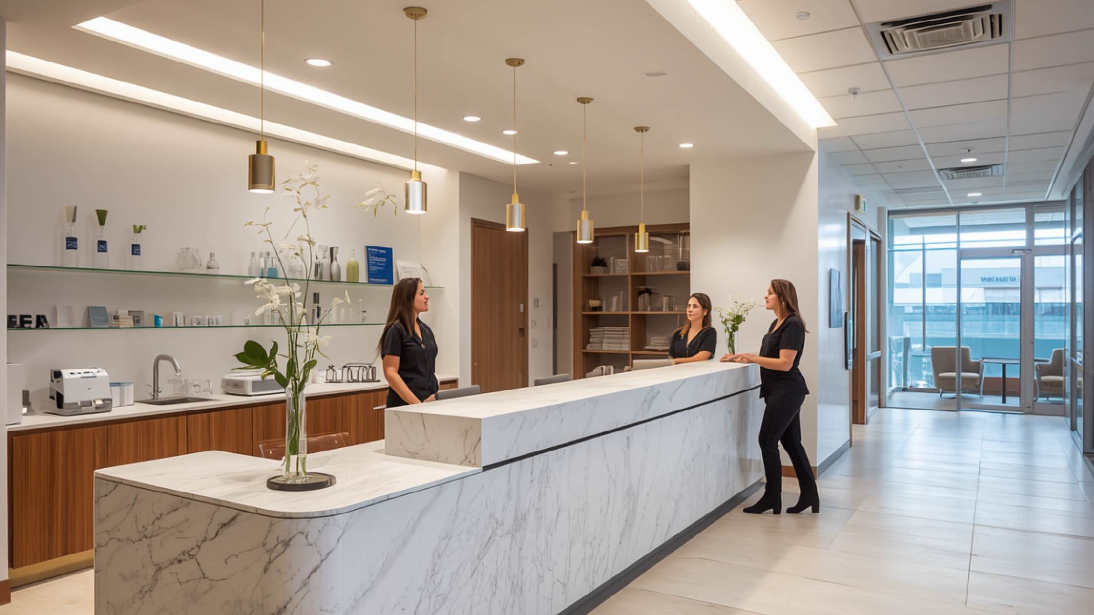 commercial countertops healthcare reception New Berlin