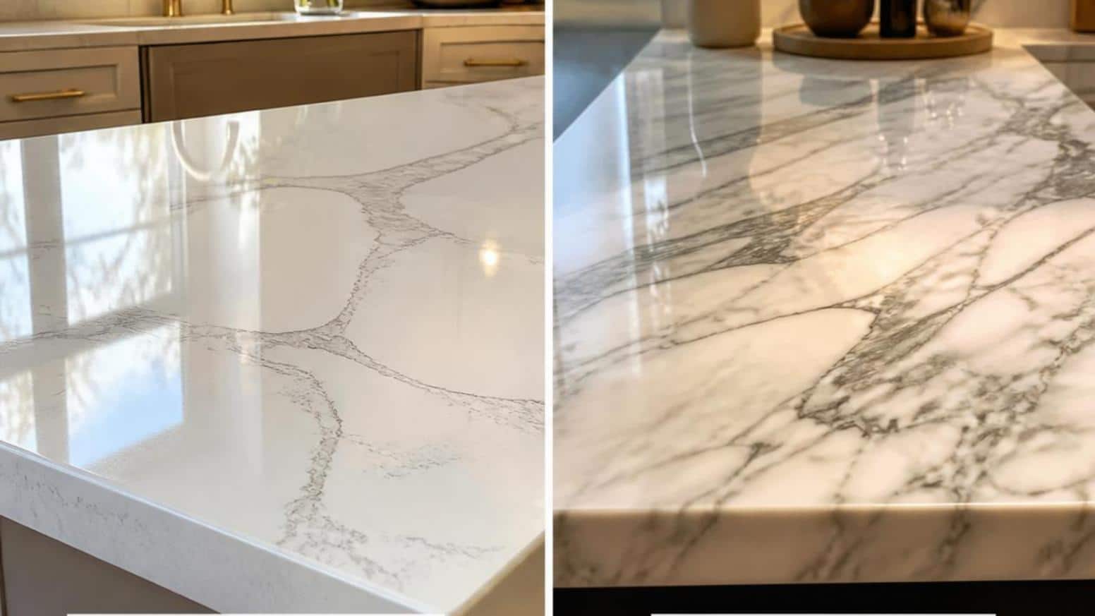 marble look quartz vs marble New Berlin marble look quartz vs marble New Berlin
