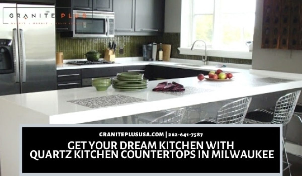 Quartz kitchen countertops in Milwaukee