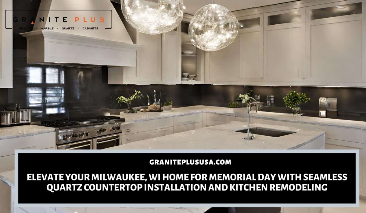 Quartz countertop installation in Milwaukee