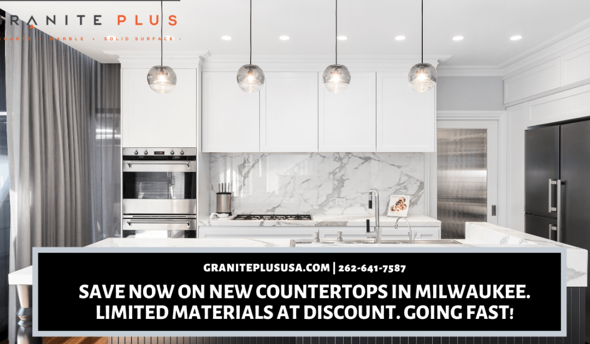 Save Now on New Countertops in Milwaukee. Limited Materials at Discount. Going Fast!